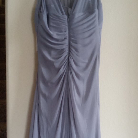 David's Bridal Long Mesh Dress Size 2 - Picture 6 of 7
